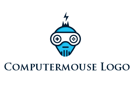 gaming robot face logo