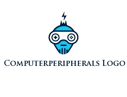 gaming robot face logo