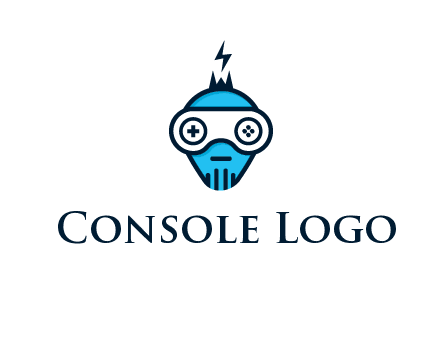 gaming robot face logo