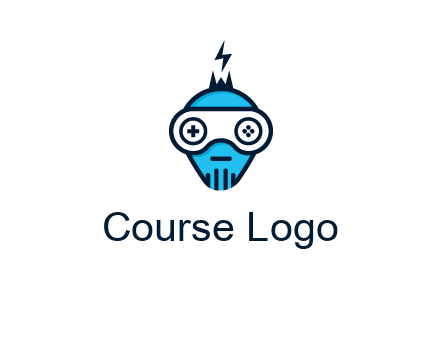 gaming robot face logo