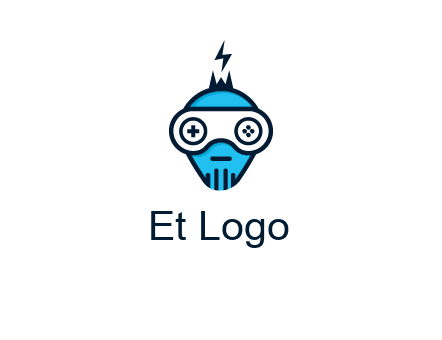gaming robot face logo