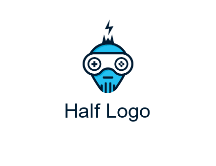 gaming robot face logo