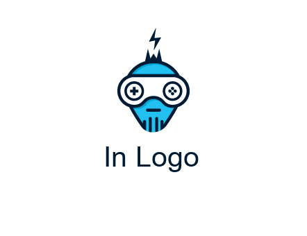 gaming robot face logo