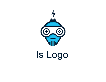 gaming robot face logo