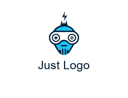 gaming robot face logo