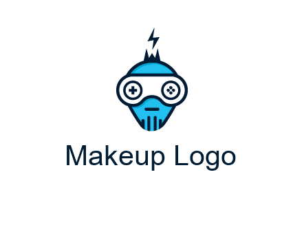 gaming robot face logo