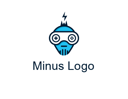gaming robot face logo