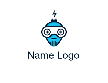 gaming robot face logo