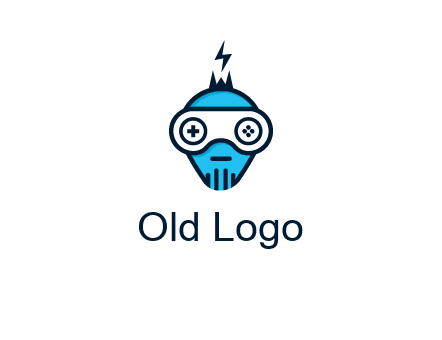 gaming robot face logo