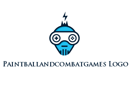 gaming robot face logo