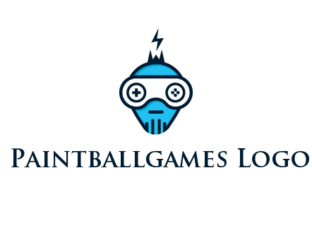 gaming robot face logo