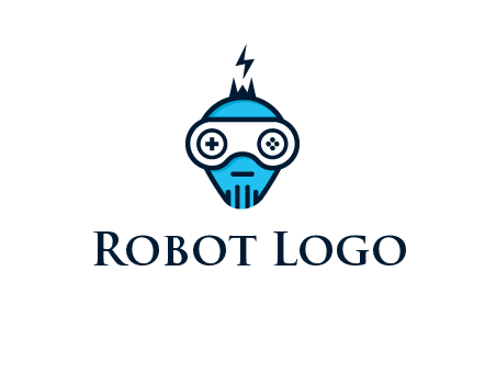gaming robot face logo