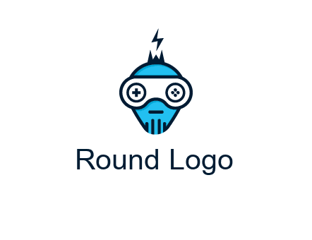 gaming robot face logo