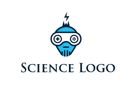 gaming robot face logo