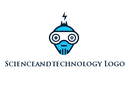 gaming robot face logo