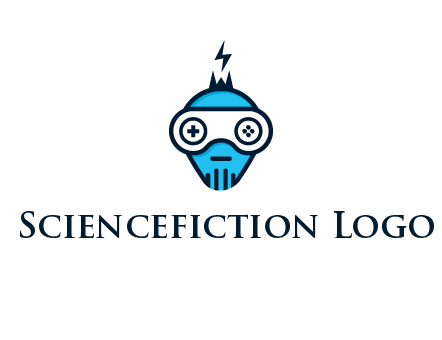 gaming robot face logo