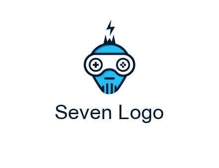 gaming robot face logo