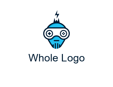 gaming robot face logo