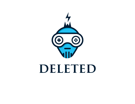 gaming robot face logo