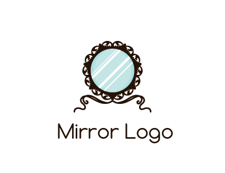 retro mirror logo