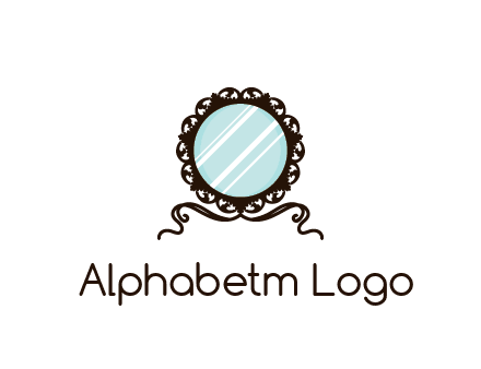 retro mirror logo