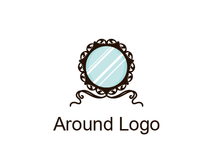 retro mirror logo