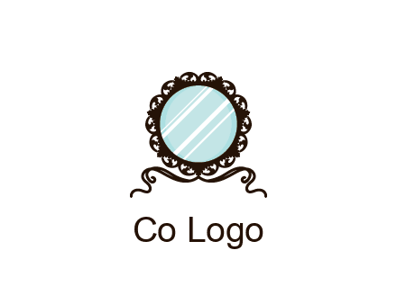 retro mirror logo