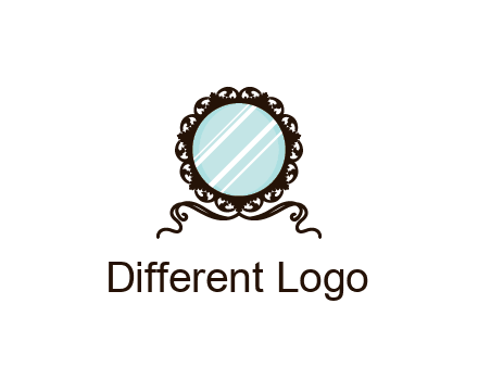 retro mirror logo