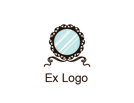 retro mirror logo
