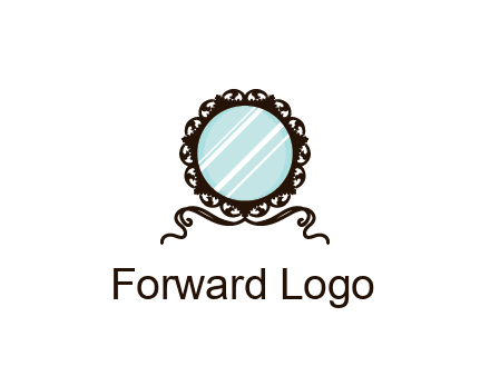 retro mirror logo
