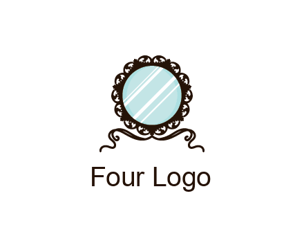 retro mirror logo