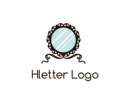 retro mirror logo