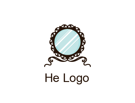 retro mirror logo