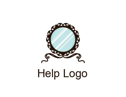 retro mirror logo