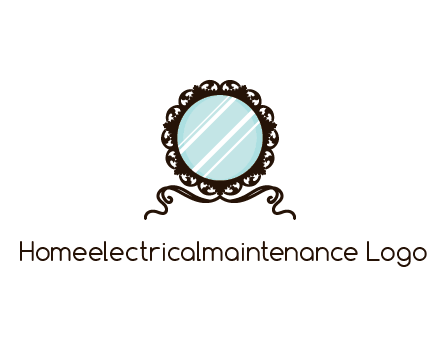 retro mirror logo