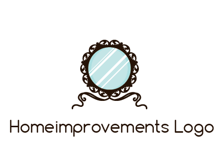 retro mirror logo