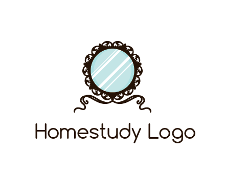 retro mirror logo