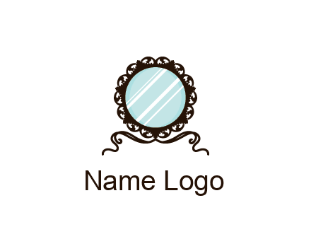 retro mirror logo