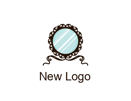 retro mirror logo