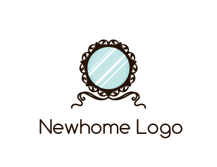 retro mirror logo