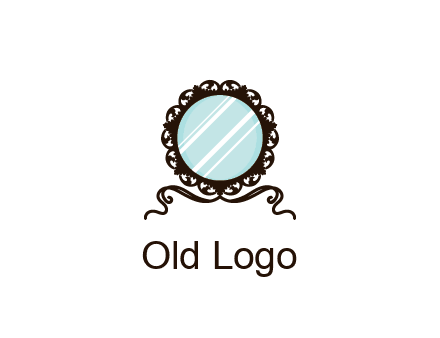 retro mirror logo