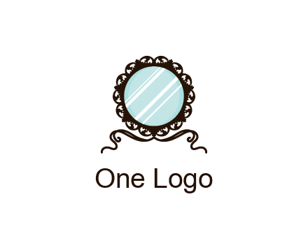 retro mirror logo