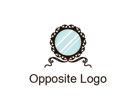 retro mirror logo