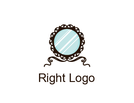retro mirror logo