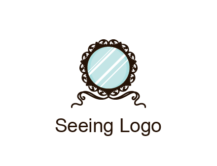 retro mirror logo