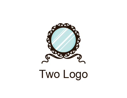 retro mirror logo