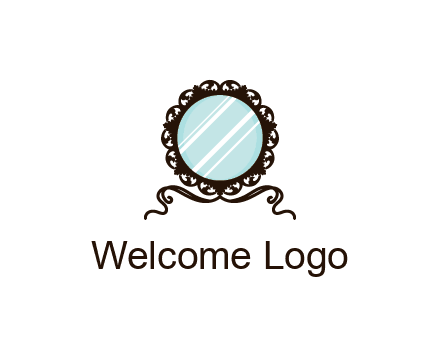 retro mirror logo