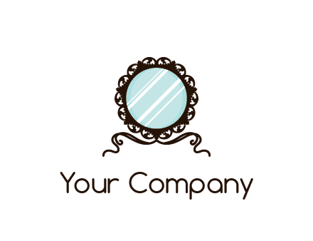 retro mirror logo