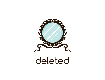 retro mirror logo