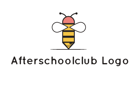 honey bee pencil logo